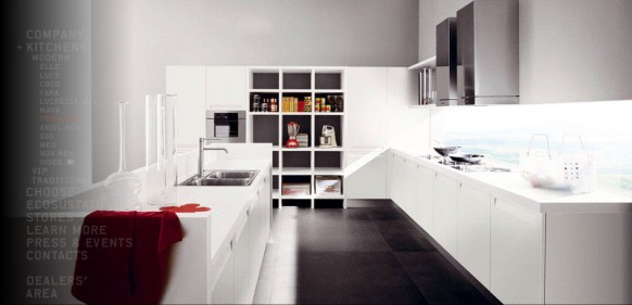 cocina blanca moderna