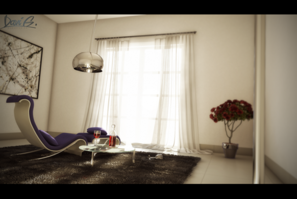 lounge Violett Grau modern davibaixo