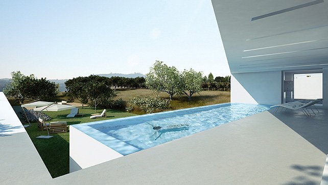 balcón piscina