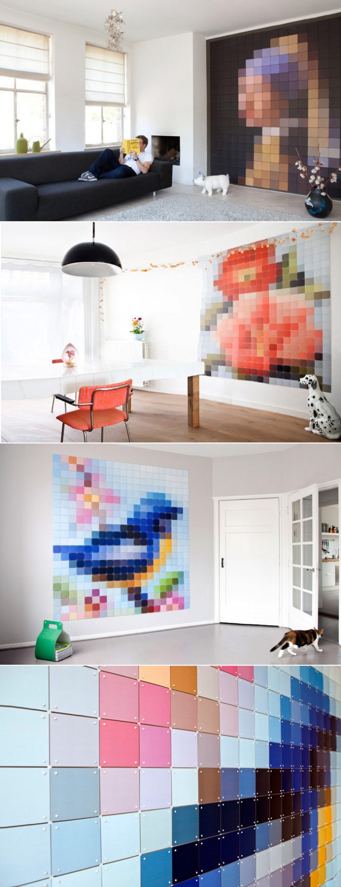 pixel-Wand-Kunst