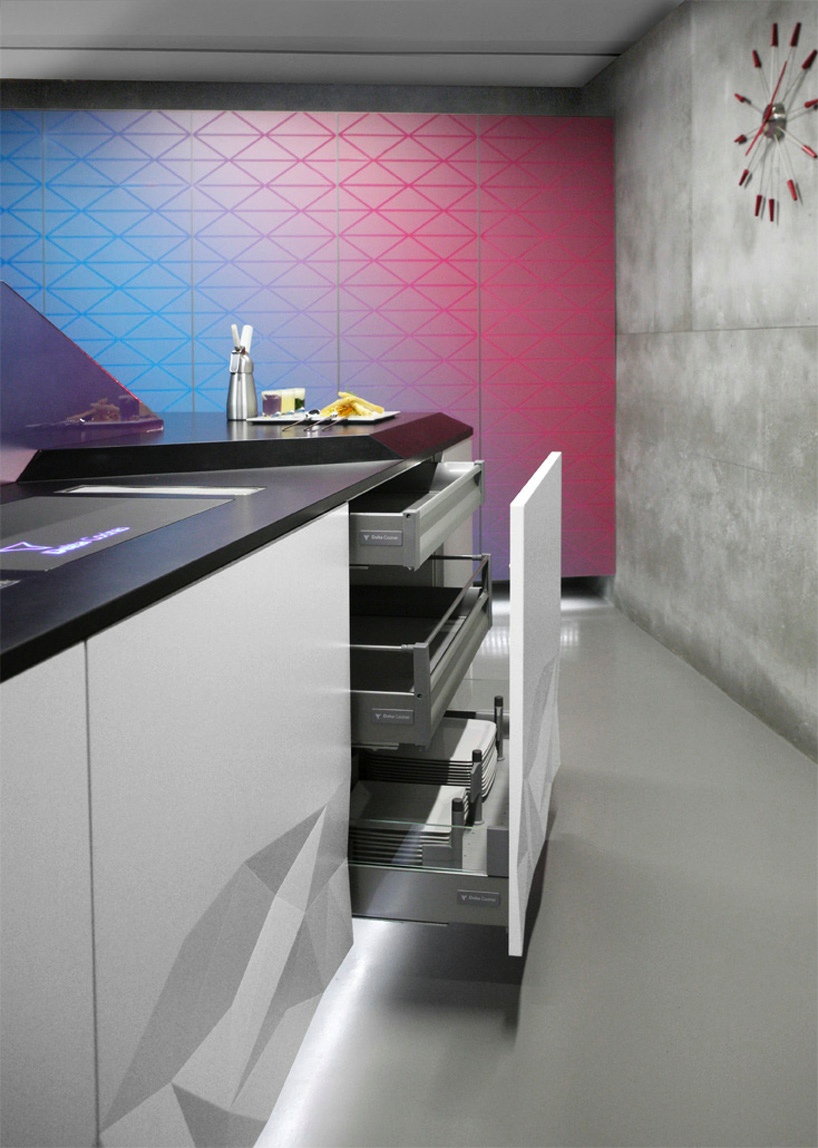 Kitchen Cabinet Inner Concealed Drawers Interior Design Ideas