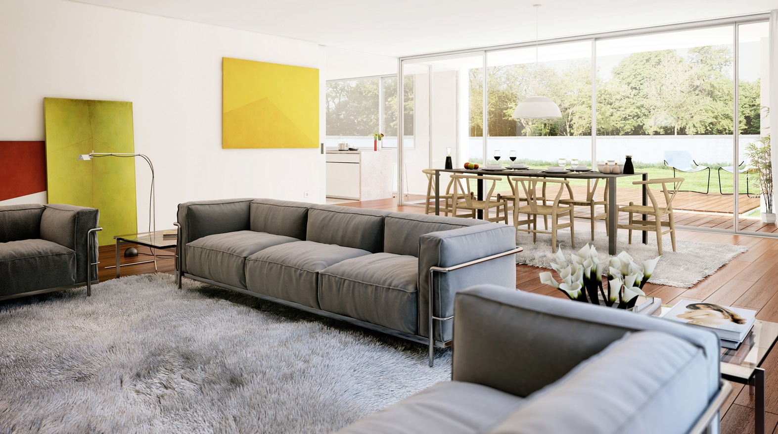 Open plan living room diner   Interior Design Ideas