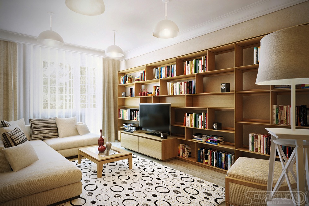 Brown cream living room | Interior Design Ideas.