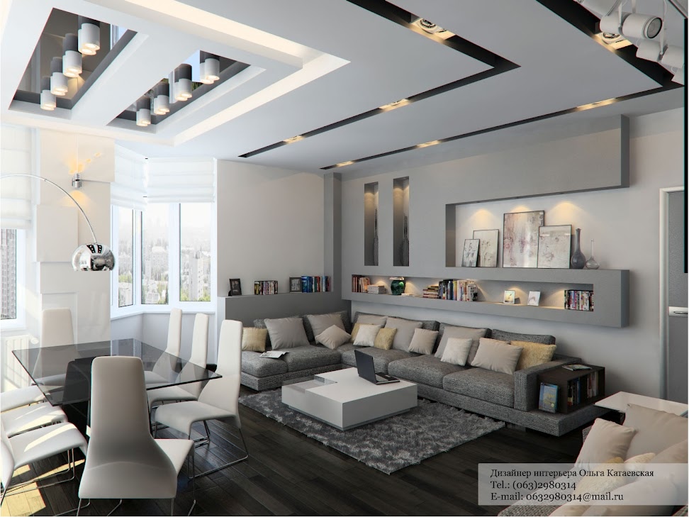 Gray living room decor | Interior Design Ideas.