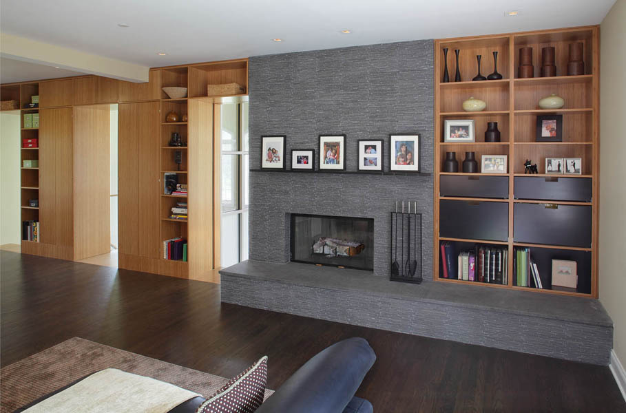 Modern Family Room Basement Ideas, Grey Basement Decorating Ideas