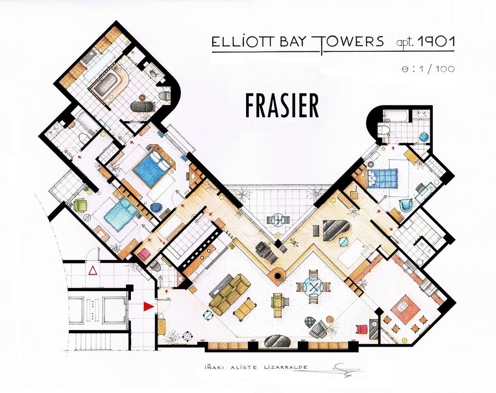 Floor Plans Of Homes From Famous Tv Shows