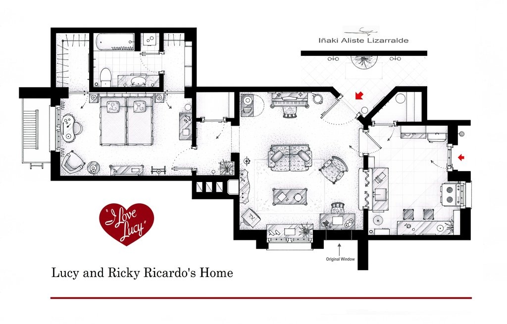 Floor Plans Of Homes From Famous Tv Shows, Original Floor Plans My Home