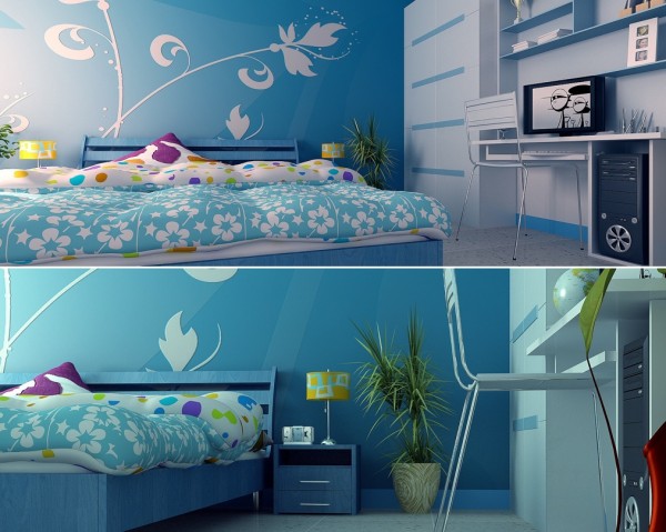 Thiết kế phòng ngủ cho trẻ với thiết bị trang trí nội thất "gắn liền" phần 1