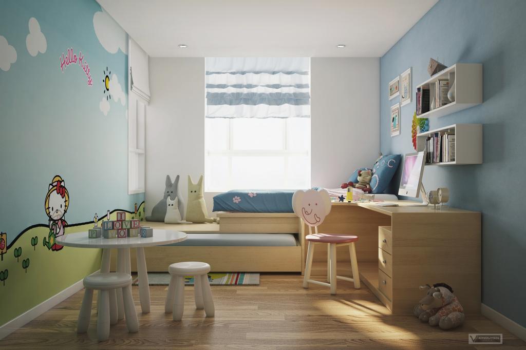 kids bedroom study room | Interior Design Ideas.