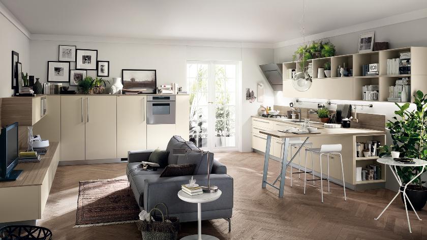 Kitchen Living Room Combination Interior Design Ideas