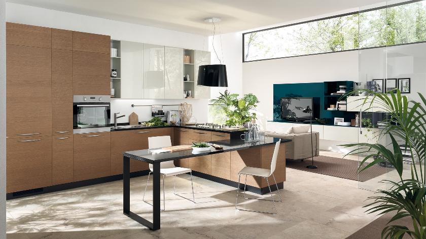 Contemporary Kitchens For Large And, Kitchen And Dining Room Design For Small Spaces
