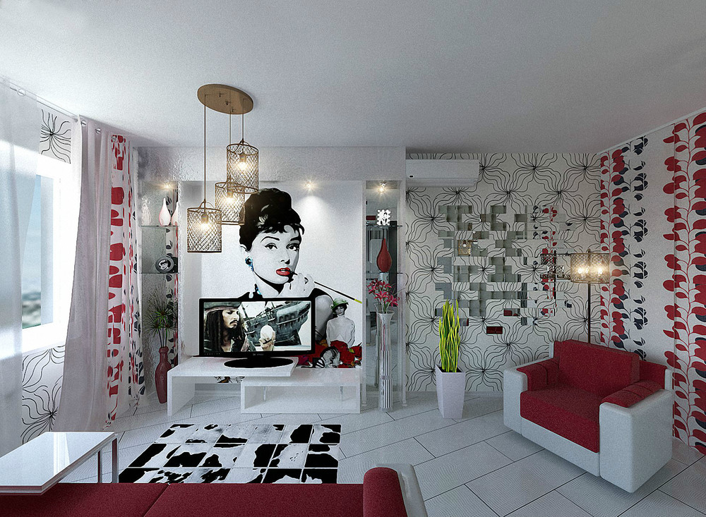 Apartment Design For Young Man & Woman