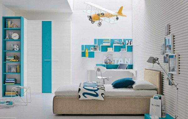 Designeer Paul Modern Kid S Bedroom Design Ideas - Aqua Blue Decorating Ideas