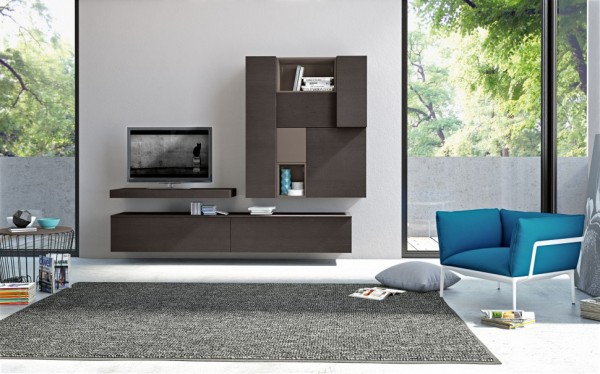 Modern Living Room Wall Units With Storage Inspiration - Small Wall Unit Designs
