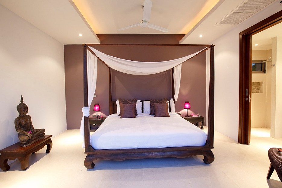 Asian Style Bedroom Interior Design Ideas, Asian Style King Bed
