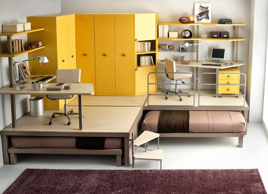 Space Saving Beds Bedrooms, Flip Out Desk Bed