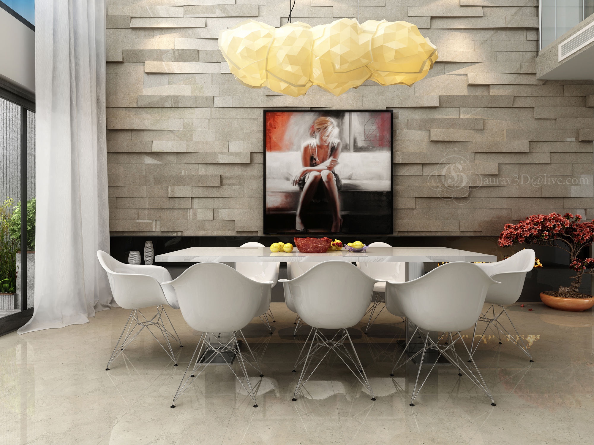 Modern White Dining Suiteinterior Design Ideas