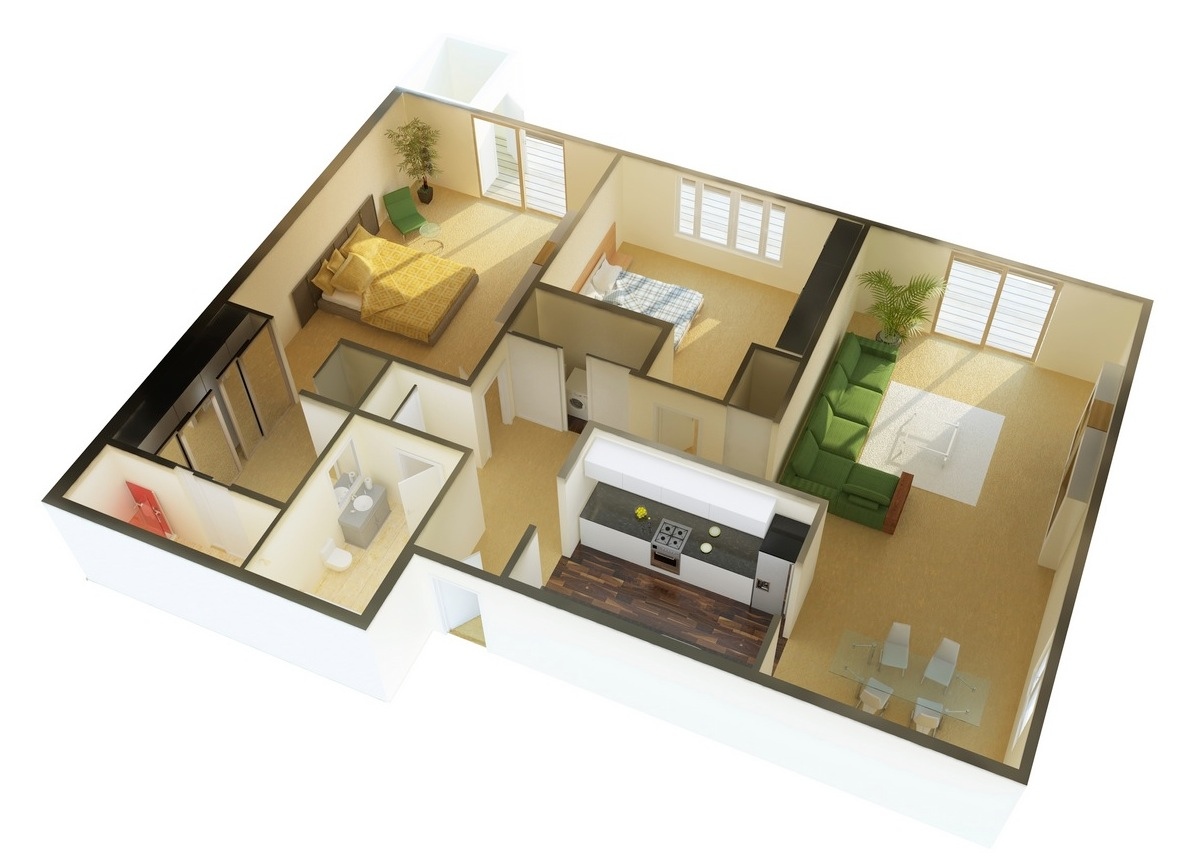 2 Bedroom Apartment/House Plans | smiuchin