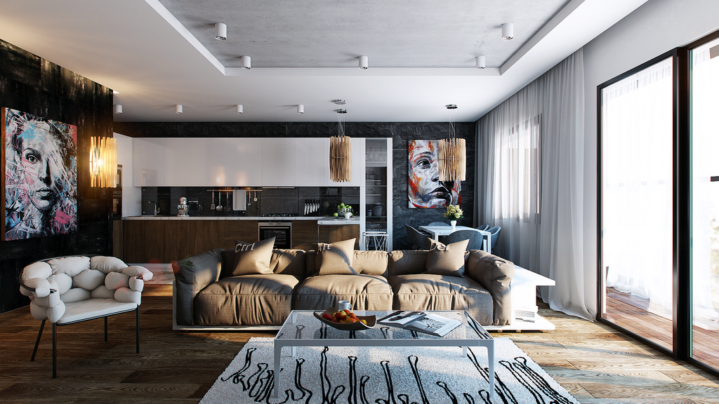 Studio Apartment Interiors Inspiration
