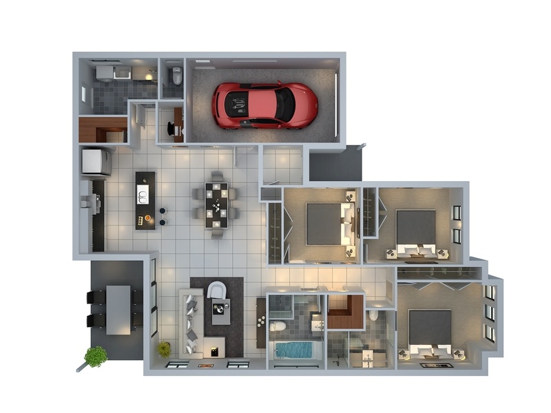 3 Bedroom Apartment House Plans, Cool House Plans Company Profiles