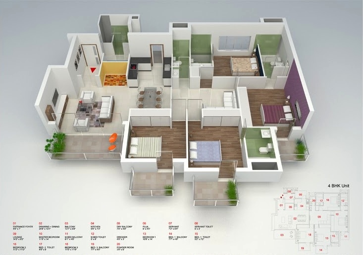 Unique 65 of 4 Bedroom Flat House Plans | double-ly-extincition