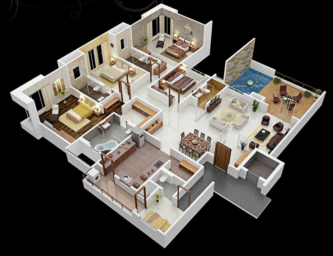 14 Bedroom Apartment/House Plans