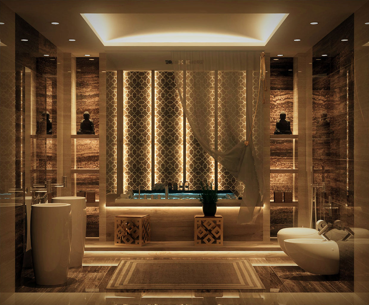 Luxurious Bathrooms with Stunning Design Details