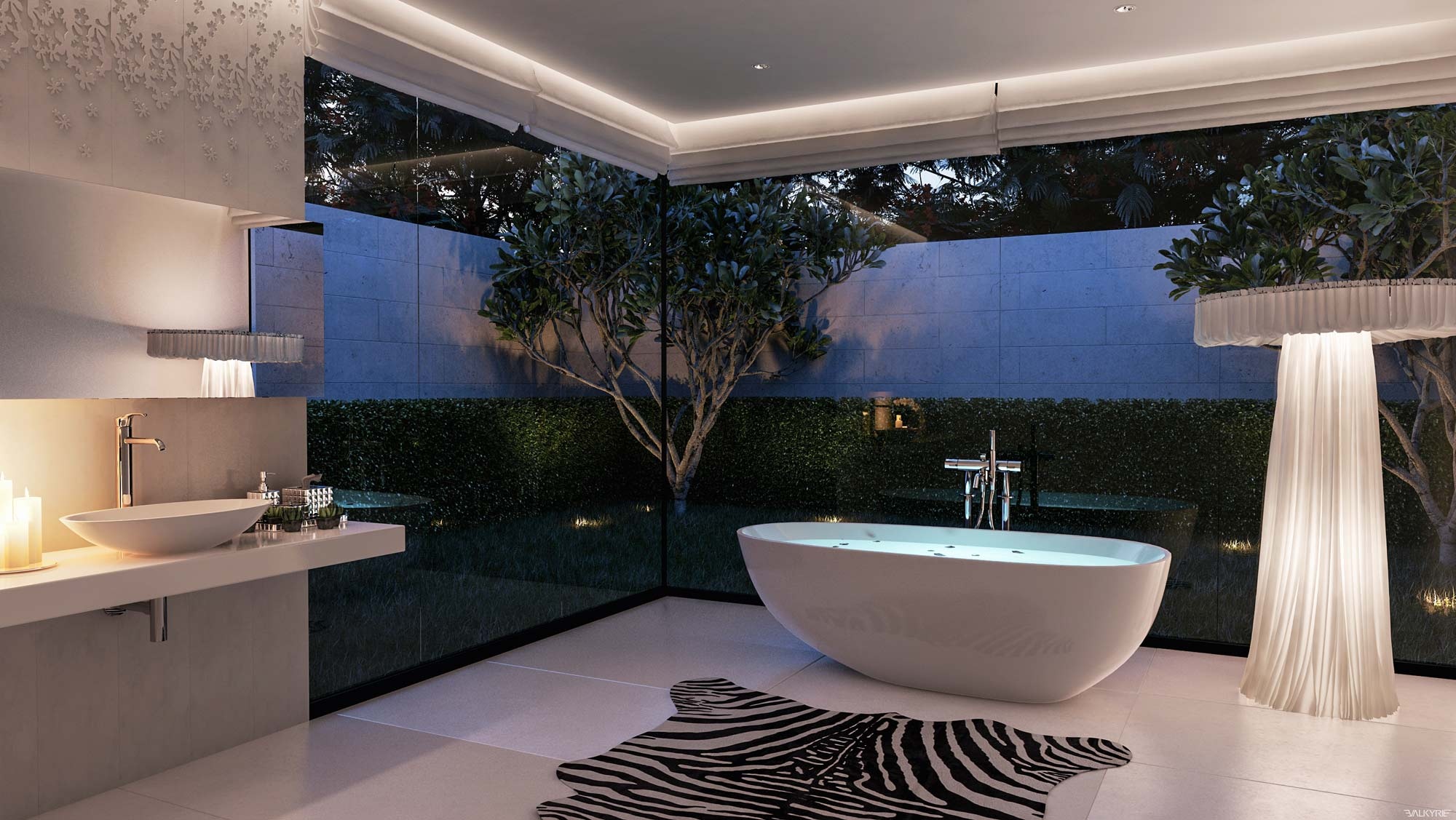 luxury designer bathroom