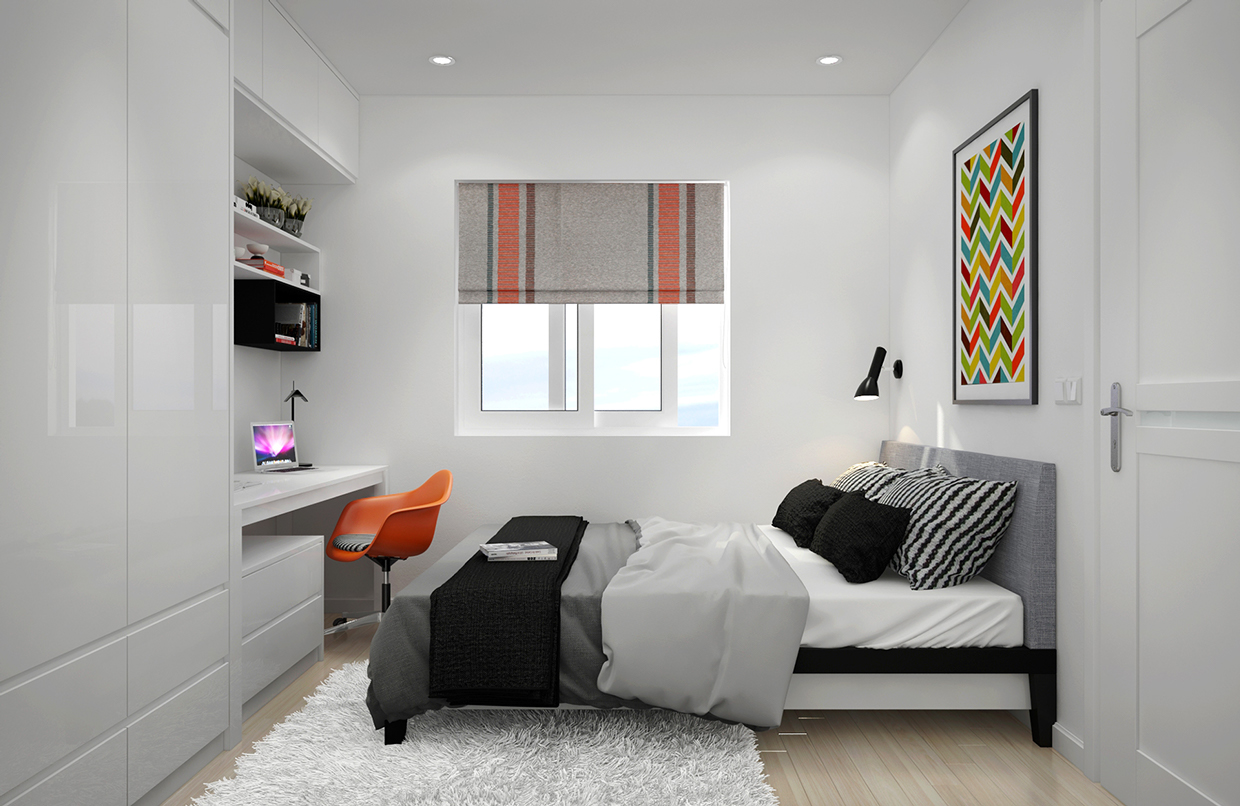 Small single bedroom interior design