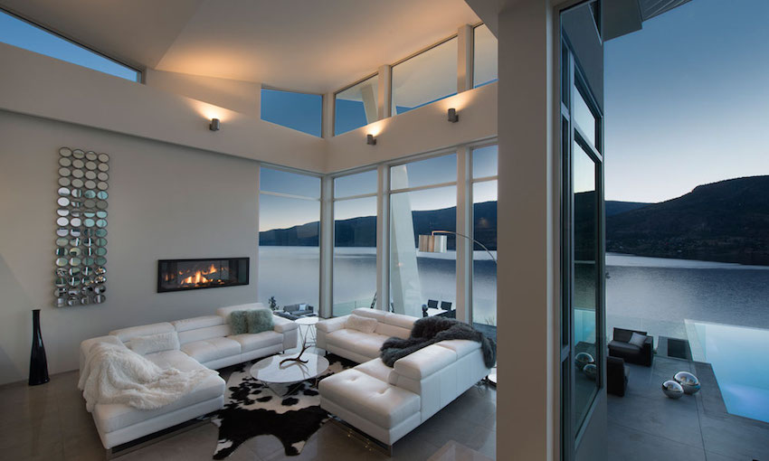 White Leather Sofa Interior Design Ideas, White Leather Sofa In Living Room