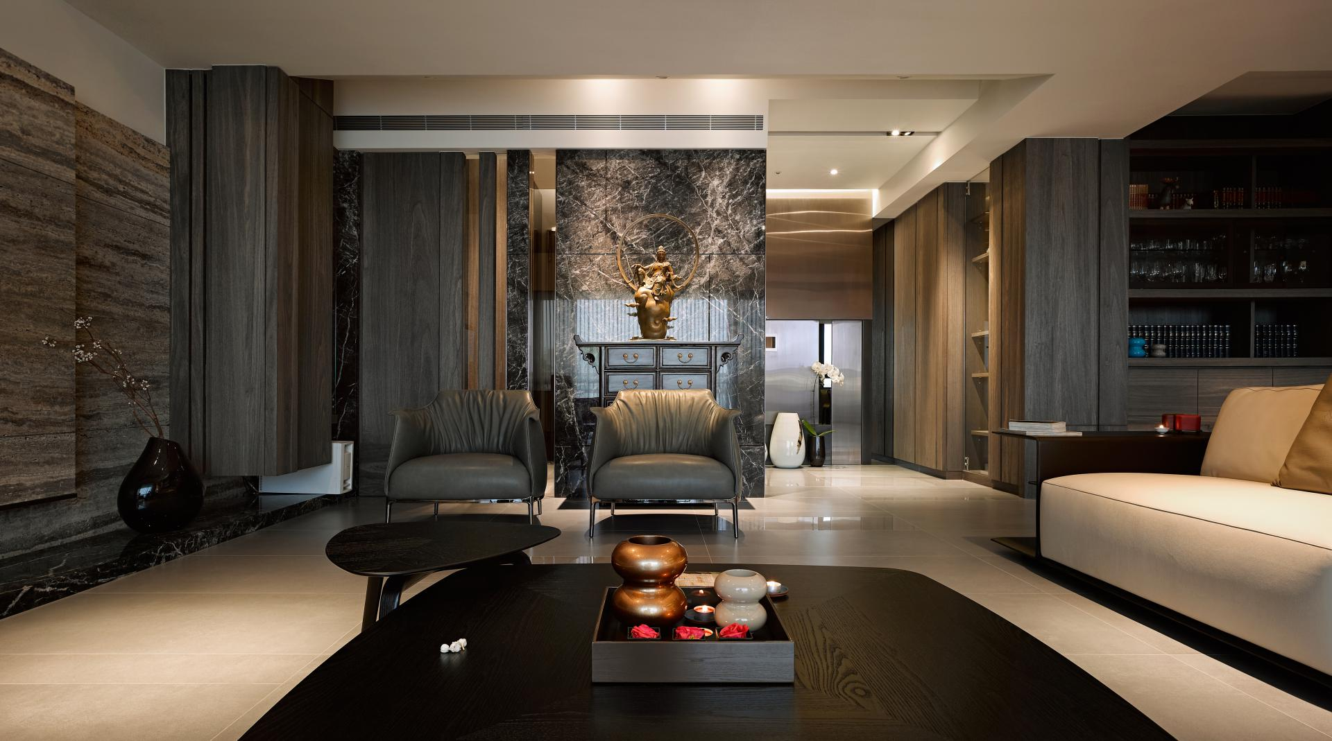 Two taiwan homes take beautiful inspiration from nature for Arredamenti di lusso moderni
