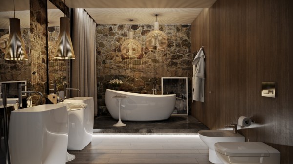 5 thiết kế nội thất phòng tắm quý phái cho nội thất nhà ở