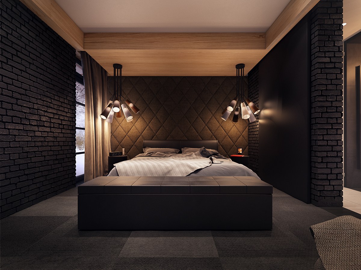 | dark-bedroom-designInterior Design Ideas.