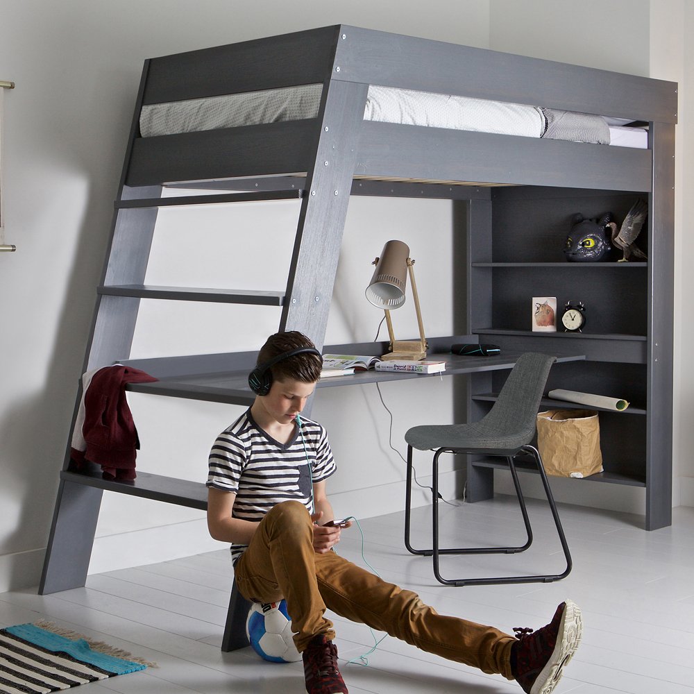 Loft Bed Desk Interior Design Ideas, Loft Beds Desk Space