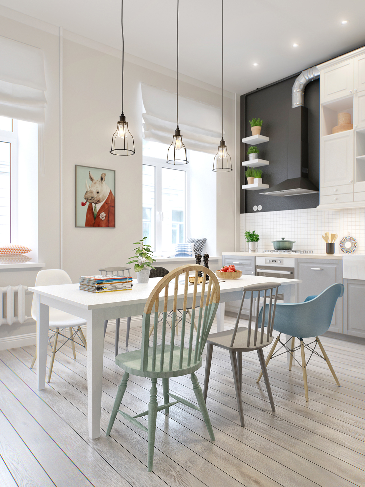 32 More Stunning Scandinavian Dining Rooms
