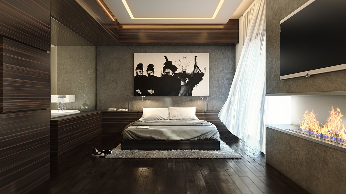 dark luxury bedroom materials | Interior Design Ideas