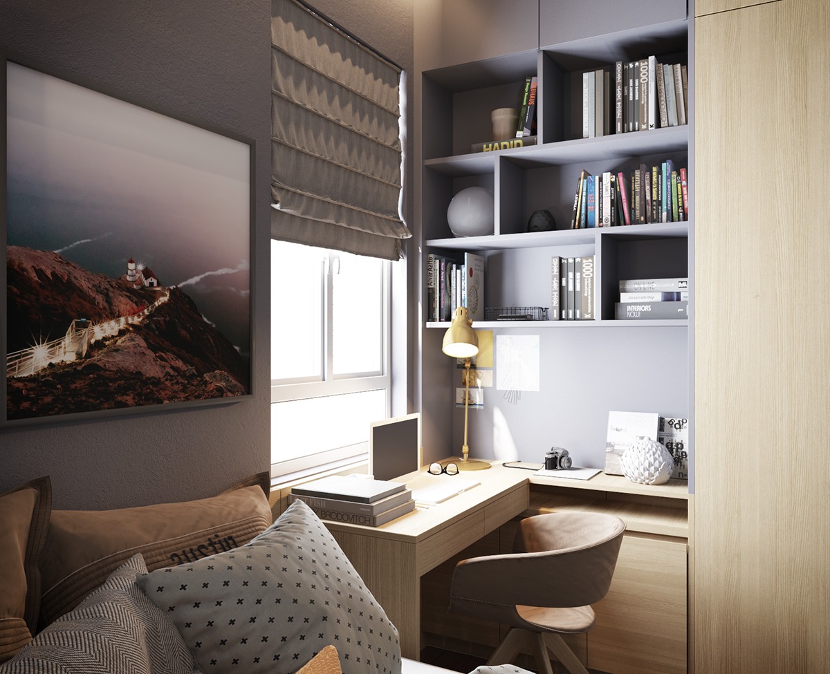 cute modern bedroom desk   Interior Design Ideas