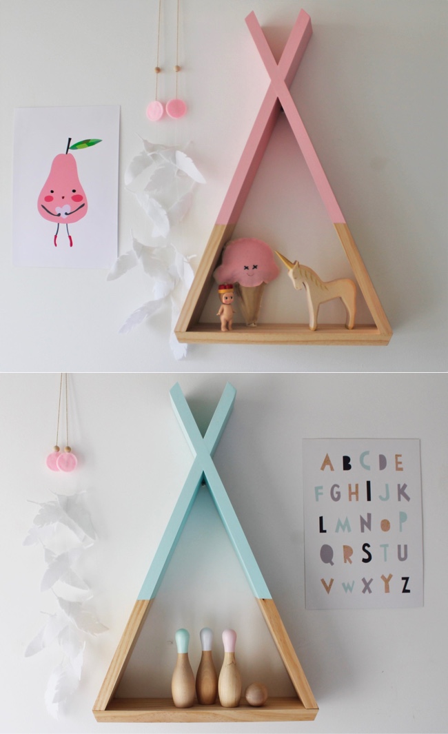 Cute Shabby Chic Shelves For Kids, Shabby Chic Shelving Ideas