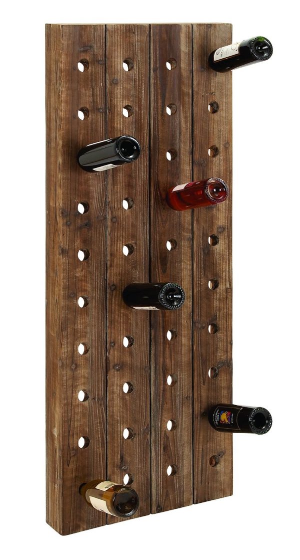 Unique Wine Racks Holders For Storing, Wooden Mounted Wine Rack
