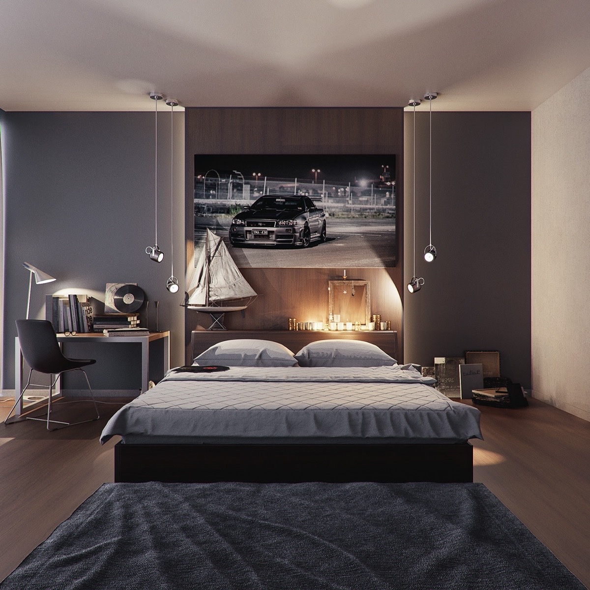 5 Gorgeous Grey Bedrooms