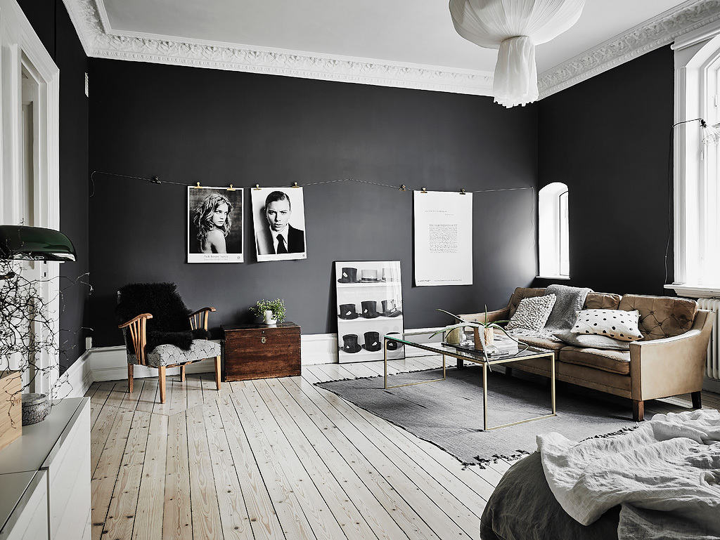 Black White Scandinavian Interiors That Explore The Dark Side