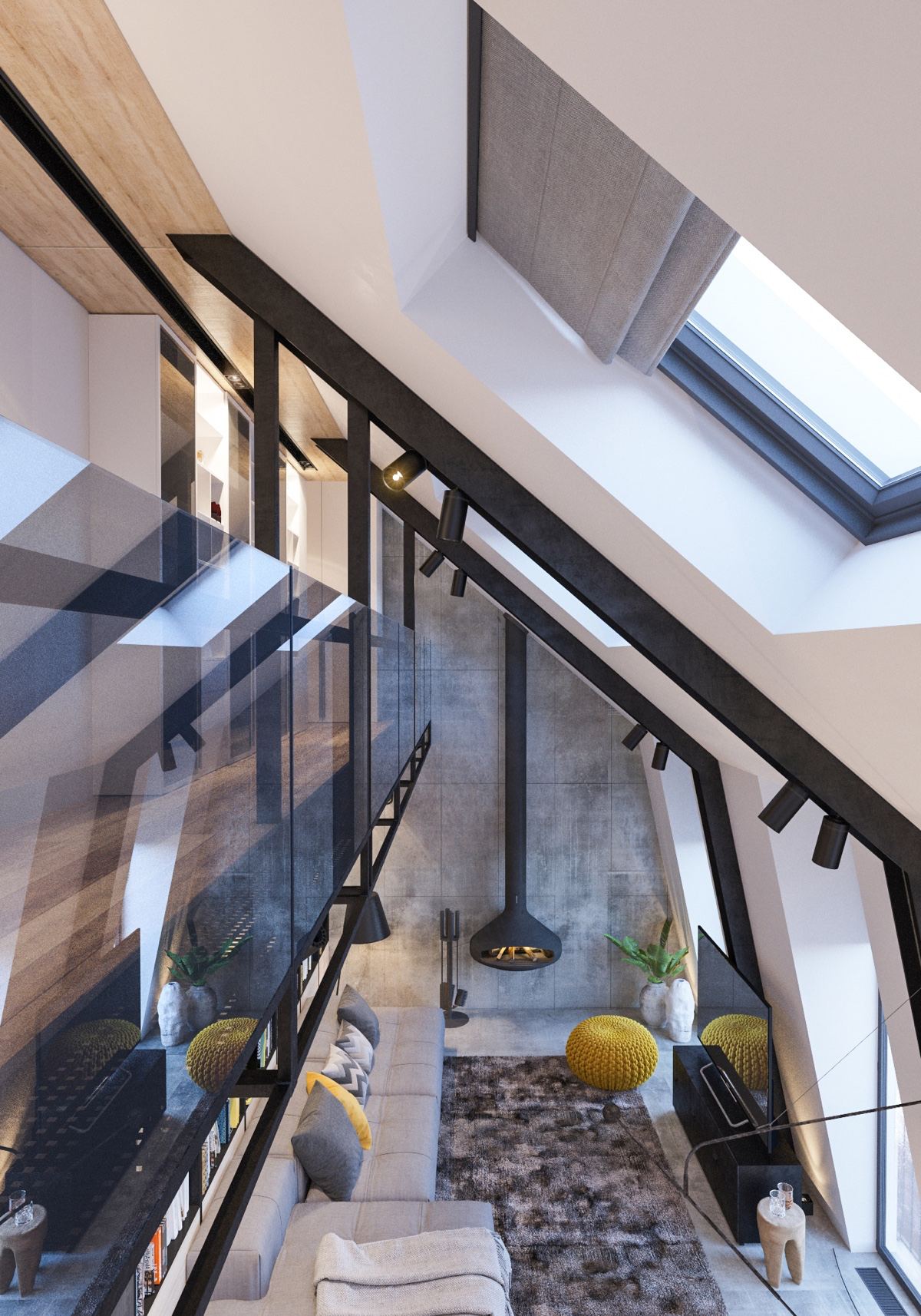 Attic Conversion Creates A Warm Contemporary Home With Floor Plans