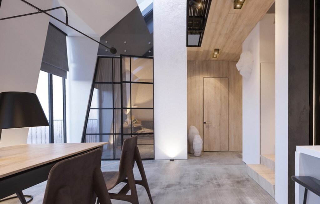 Attic Conversion Creates A Warm, Contemporary Home (With Floor Plans)
