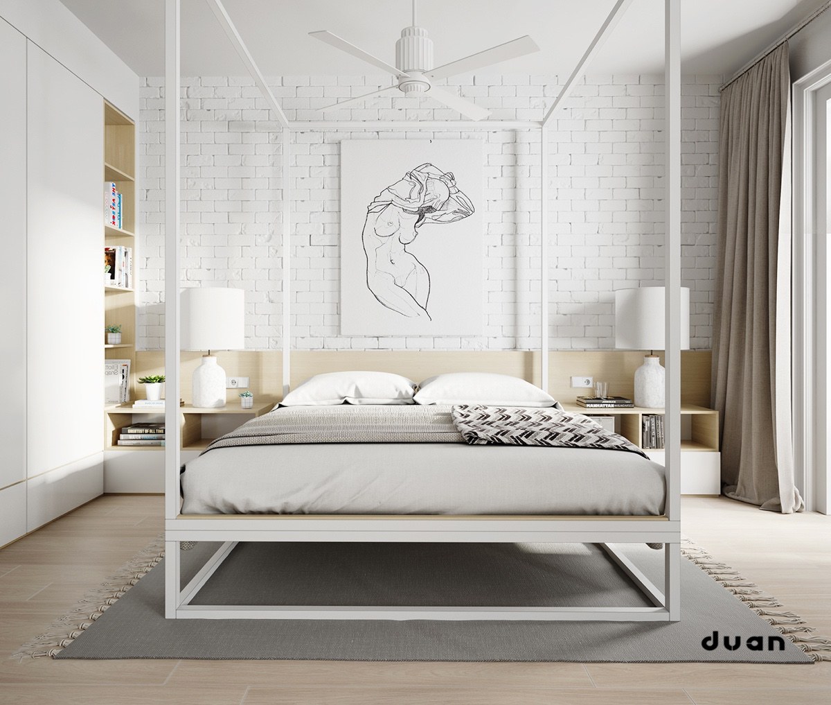 4 Poster Beds That Make An Awesome Bedroom, White Queen 4 Poster Bed