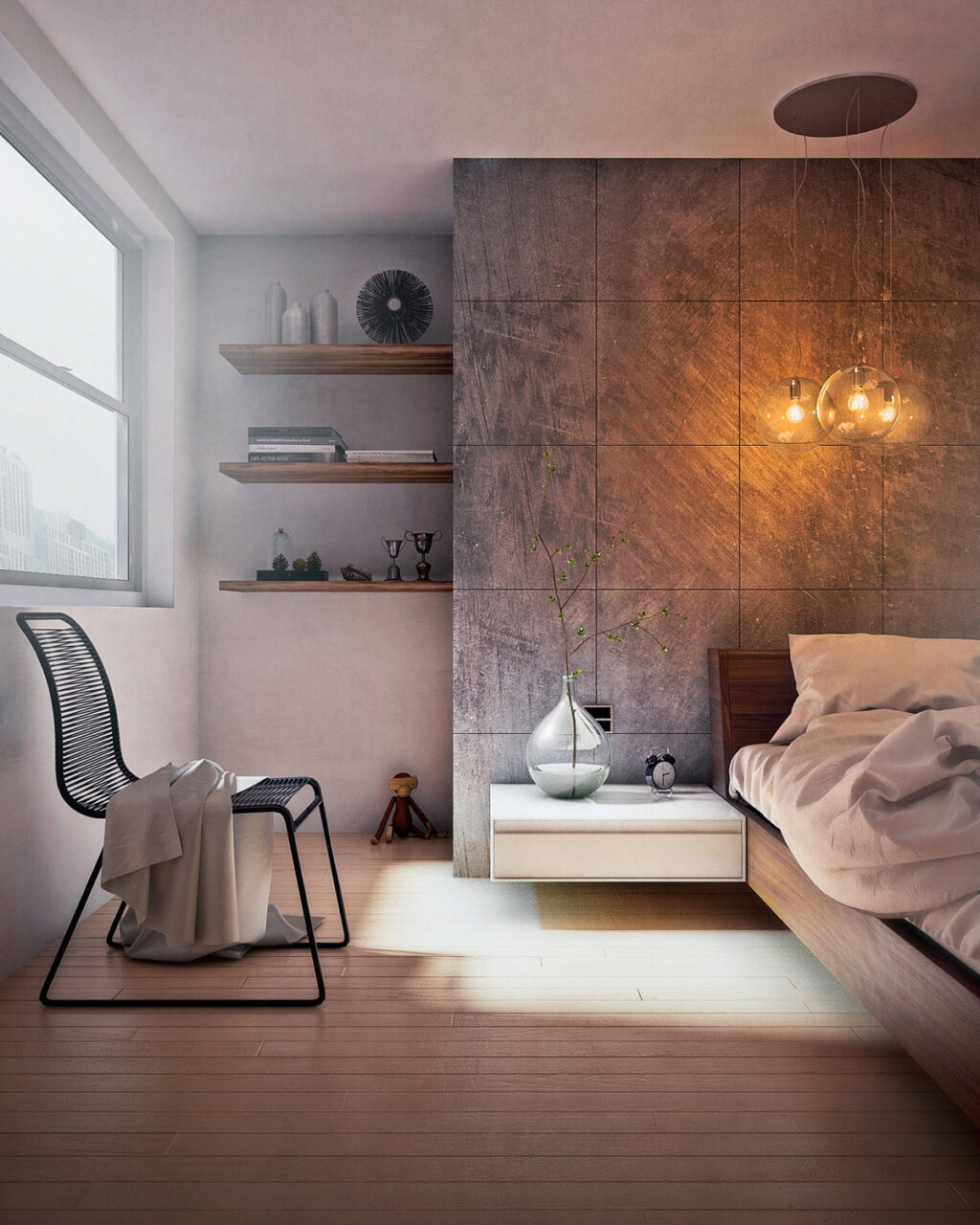 Concrete Wall Designs: 30 Striking Bedrooms That Use Concrete Finish ...