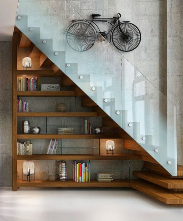 Book Storage In Around Stairs, Under Stairs Shelving
