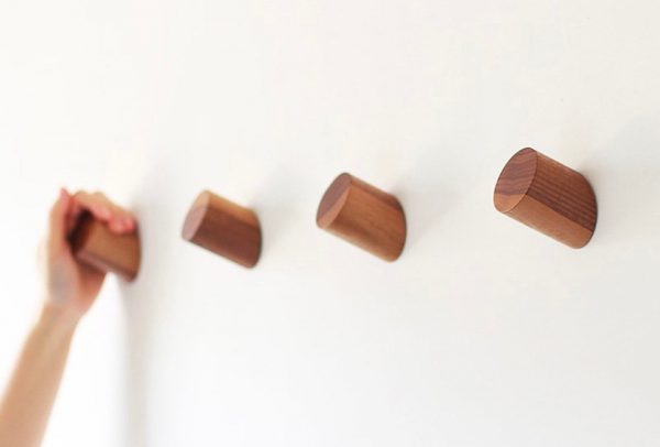 40 Decorative Wall Hooks To Hang Your Things In Style - Large Wooden Wall Hooks