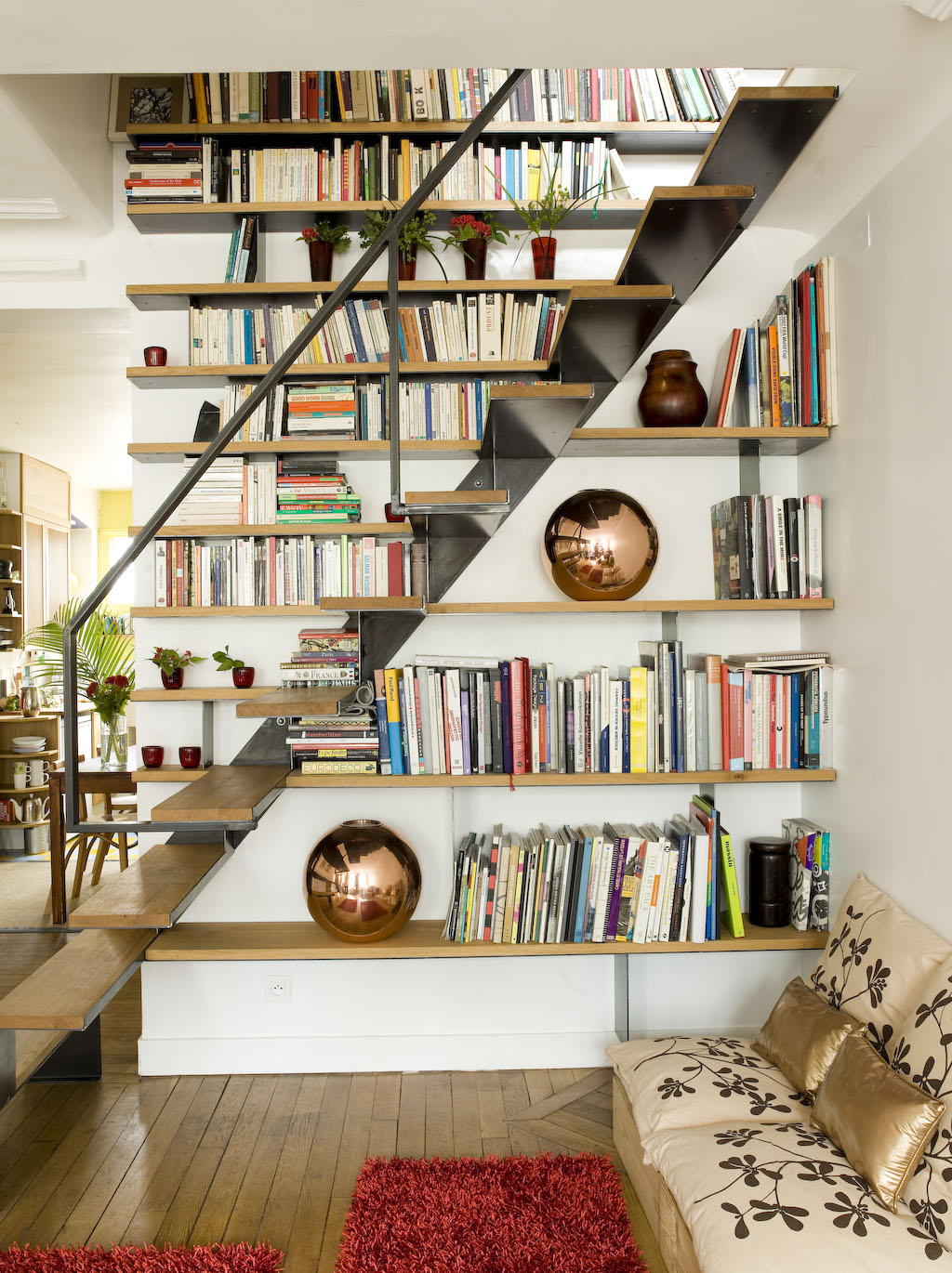Book Storage In Around Stairs, Building Bookcase Under Stairs