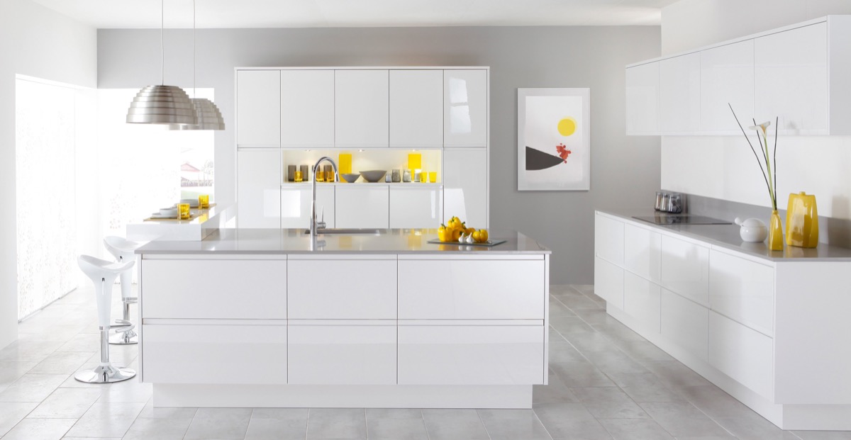 Modern Grey And White Kitchens, Photos Of Modern White Kitchen Cabinets