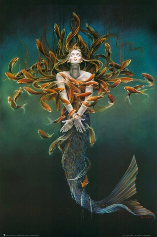 52 Beautiful Mermaid Decor Accessories, Large Wooden Mermaid Wall Art